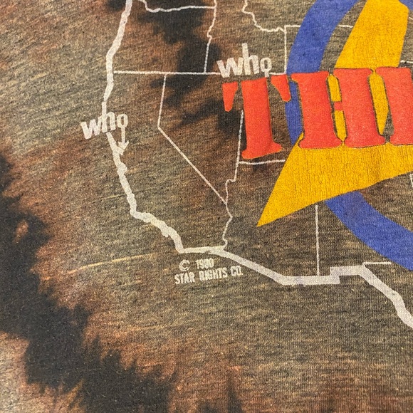 The Who Vintage spiral reverse die one of one custom 1980 30+ years old REAL VTG - Picture 4 of 9